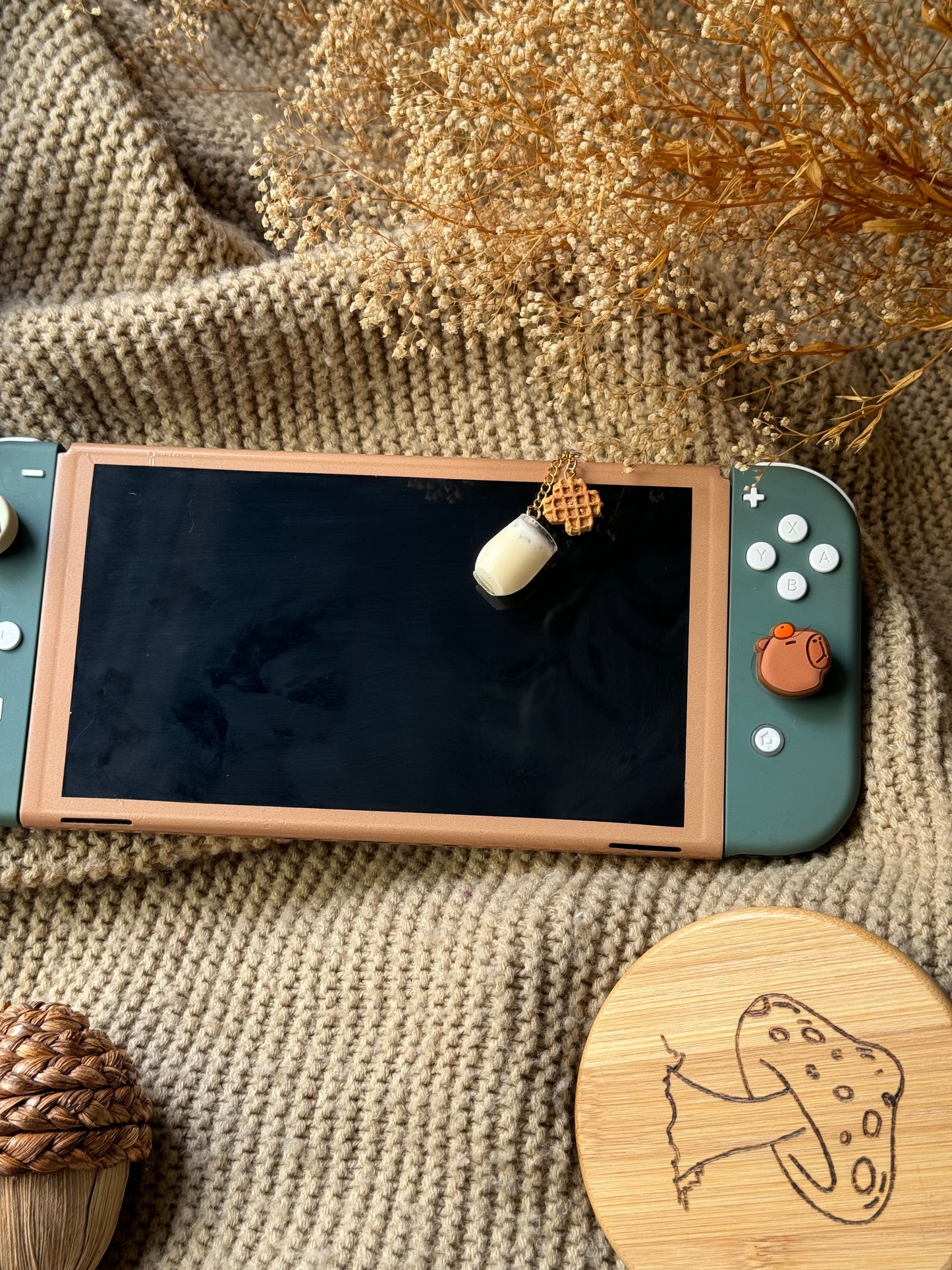 Iced Chai Latte With Belgian Waffle