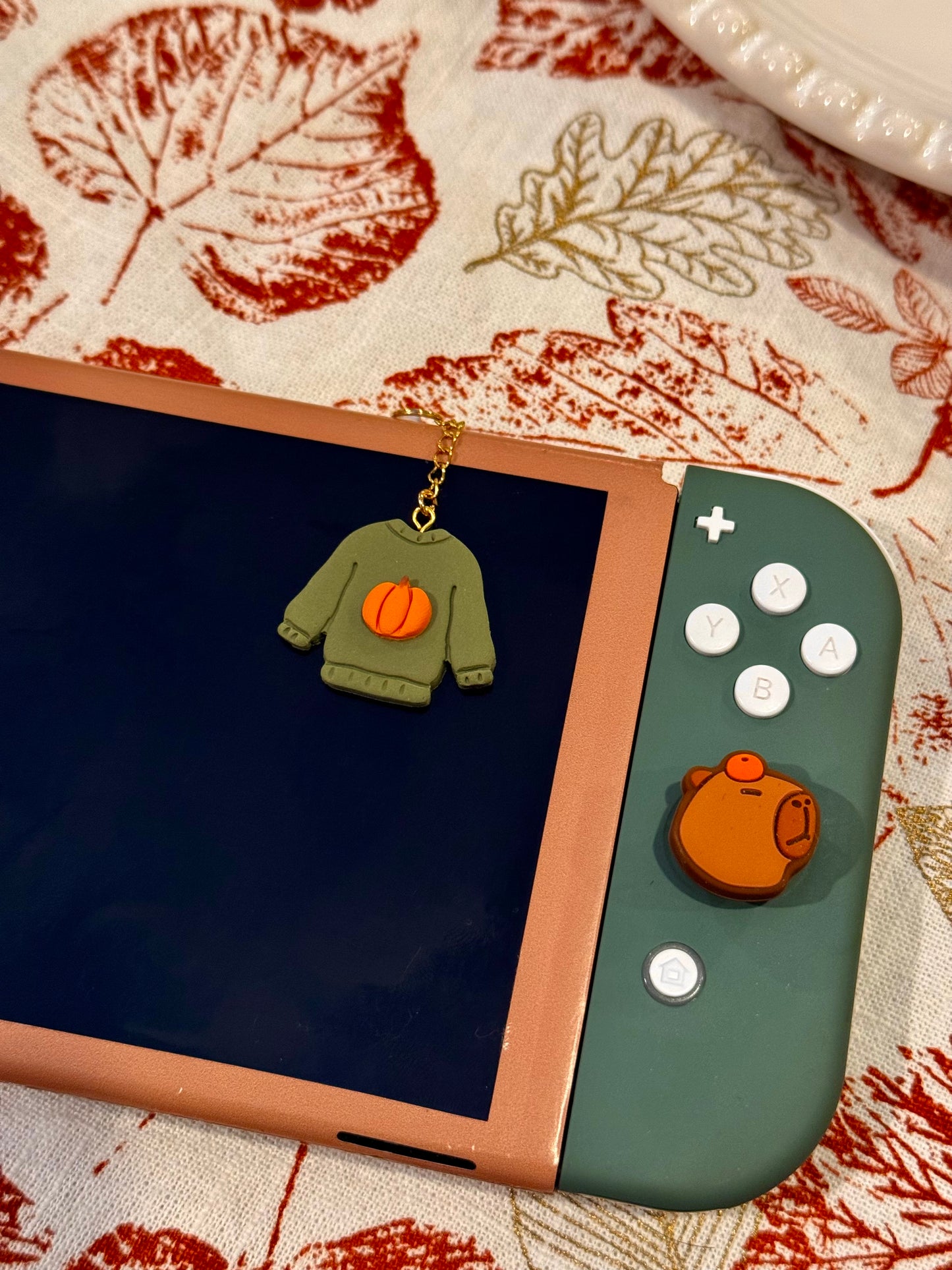 Pumpkin Cozy Sweater Switch Charm