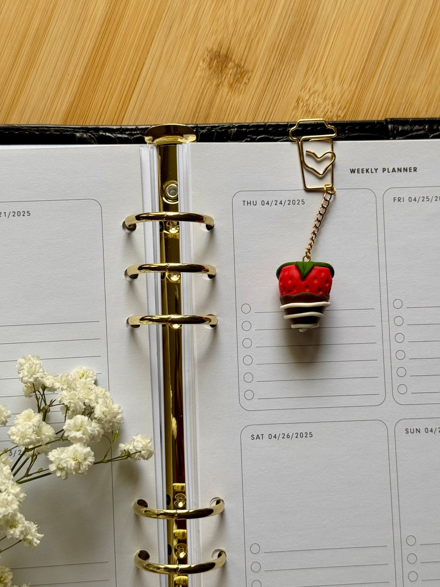 Chocolate Covered Strawberry Planner Charm