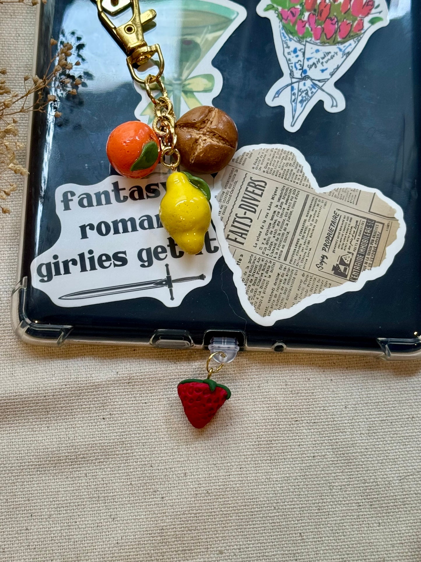 Strawberry Kindle Charm