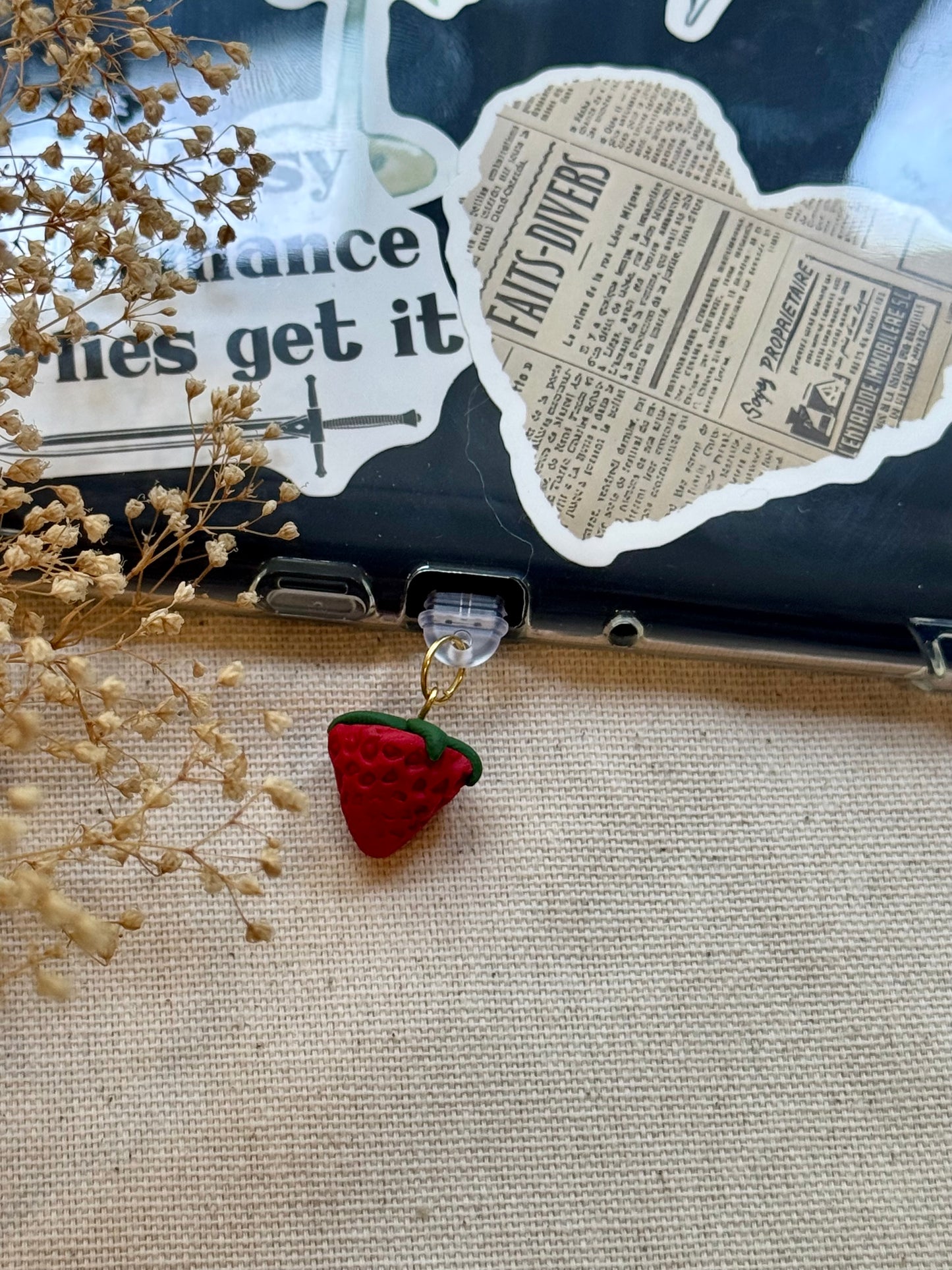 Strawberry Kindle Charm