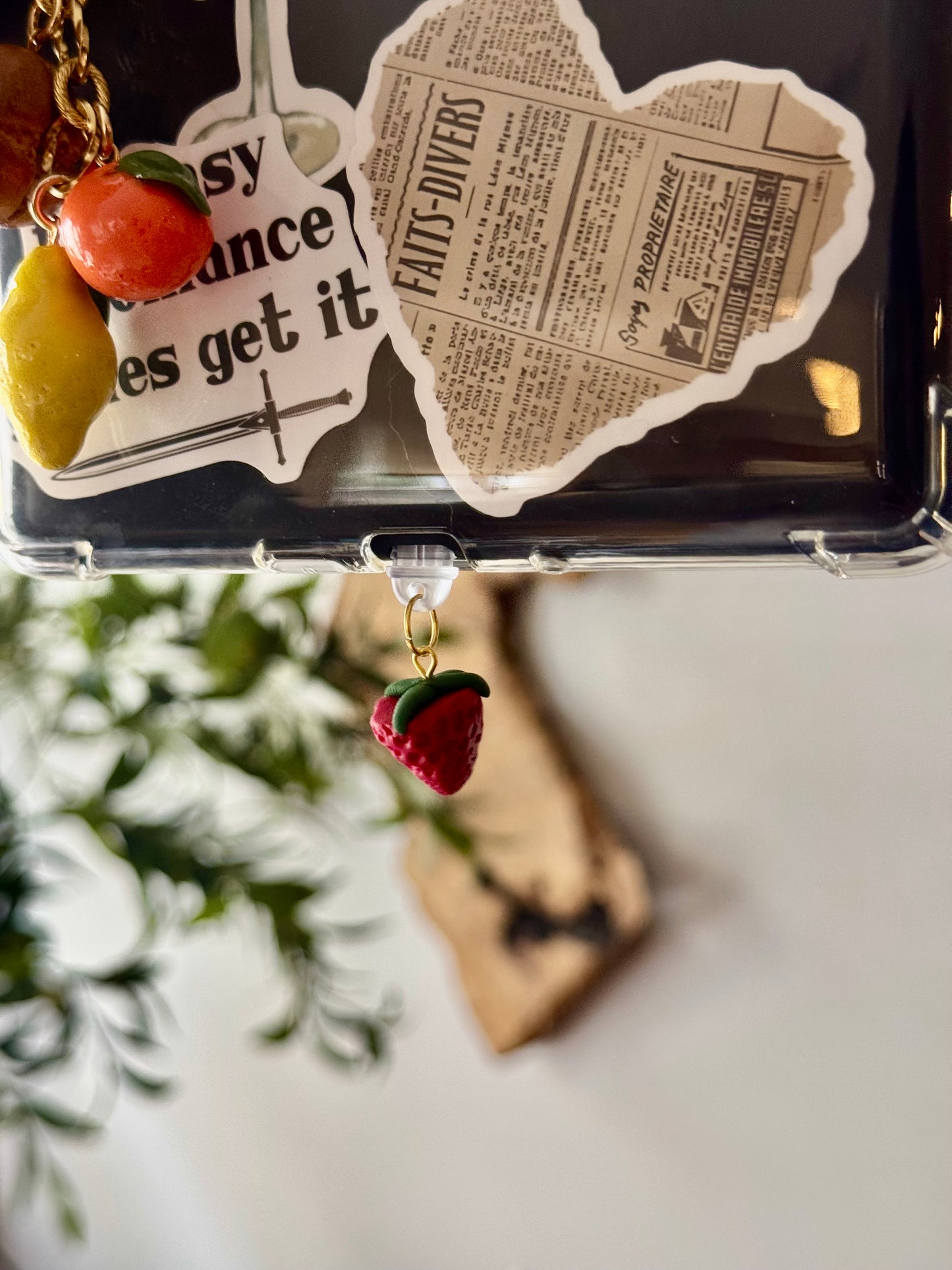 Strawberry Kindle Charm