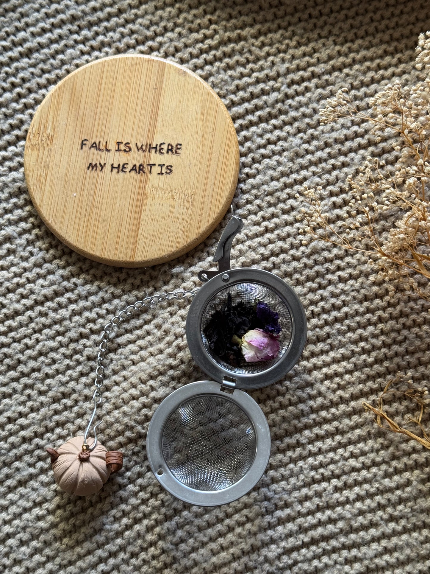 Pumpkin Tea Kettle Infuser Charm