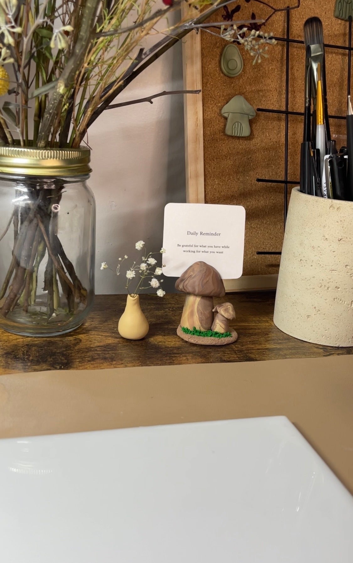 Mushroom Photo Stand