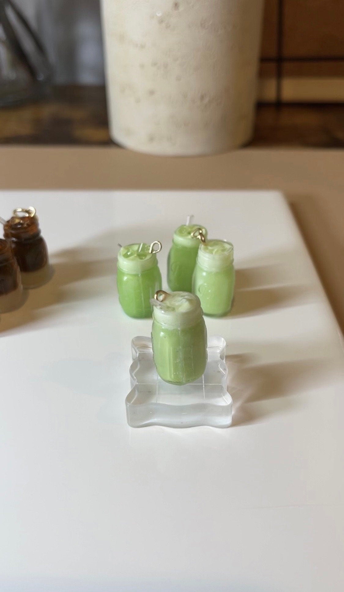 Iced Matcha Latte & Vanilla Custard Switch Charm