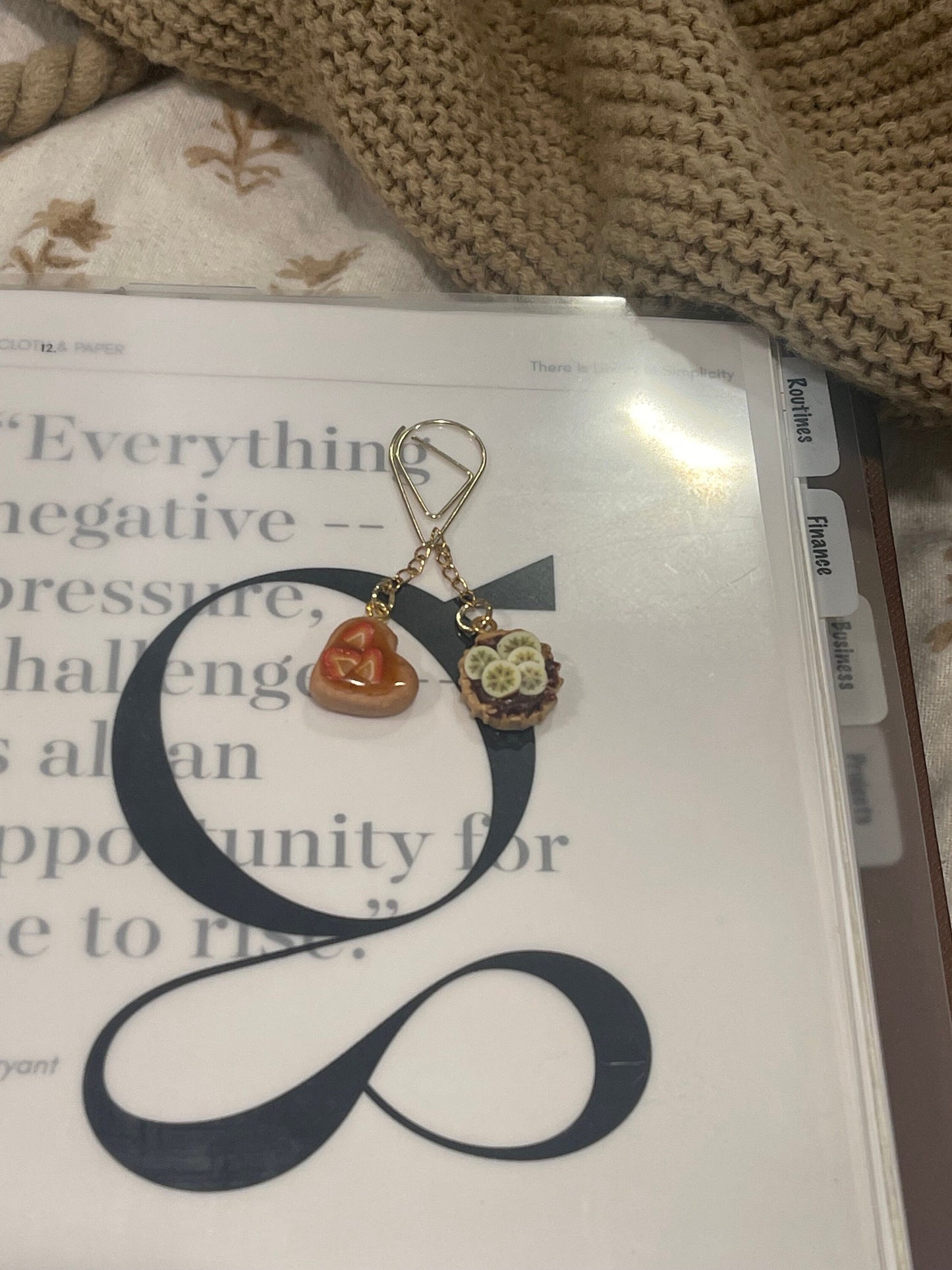 Nutella Banana planner charm