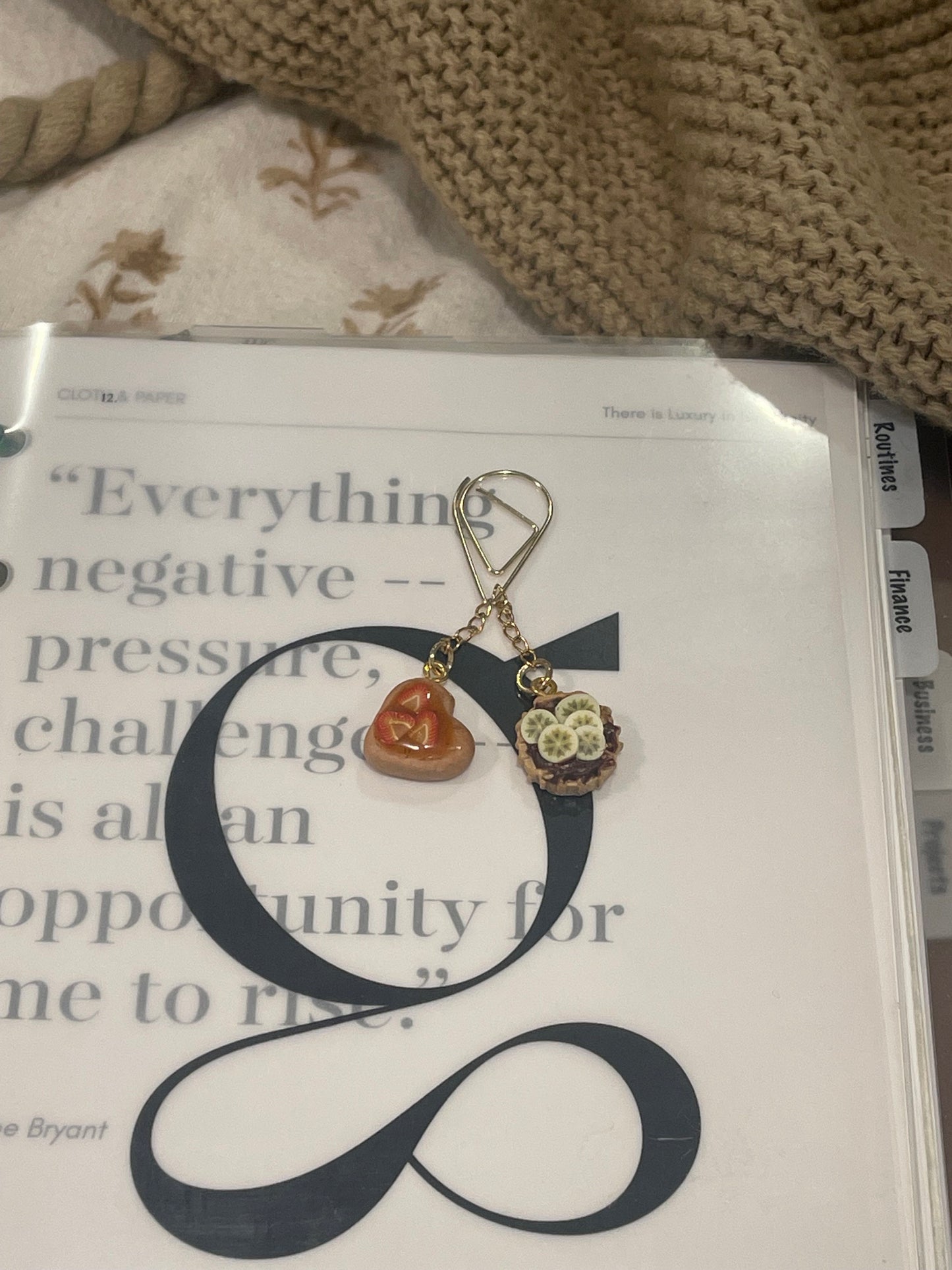 Nutella Banana planner charm