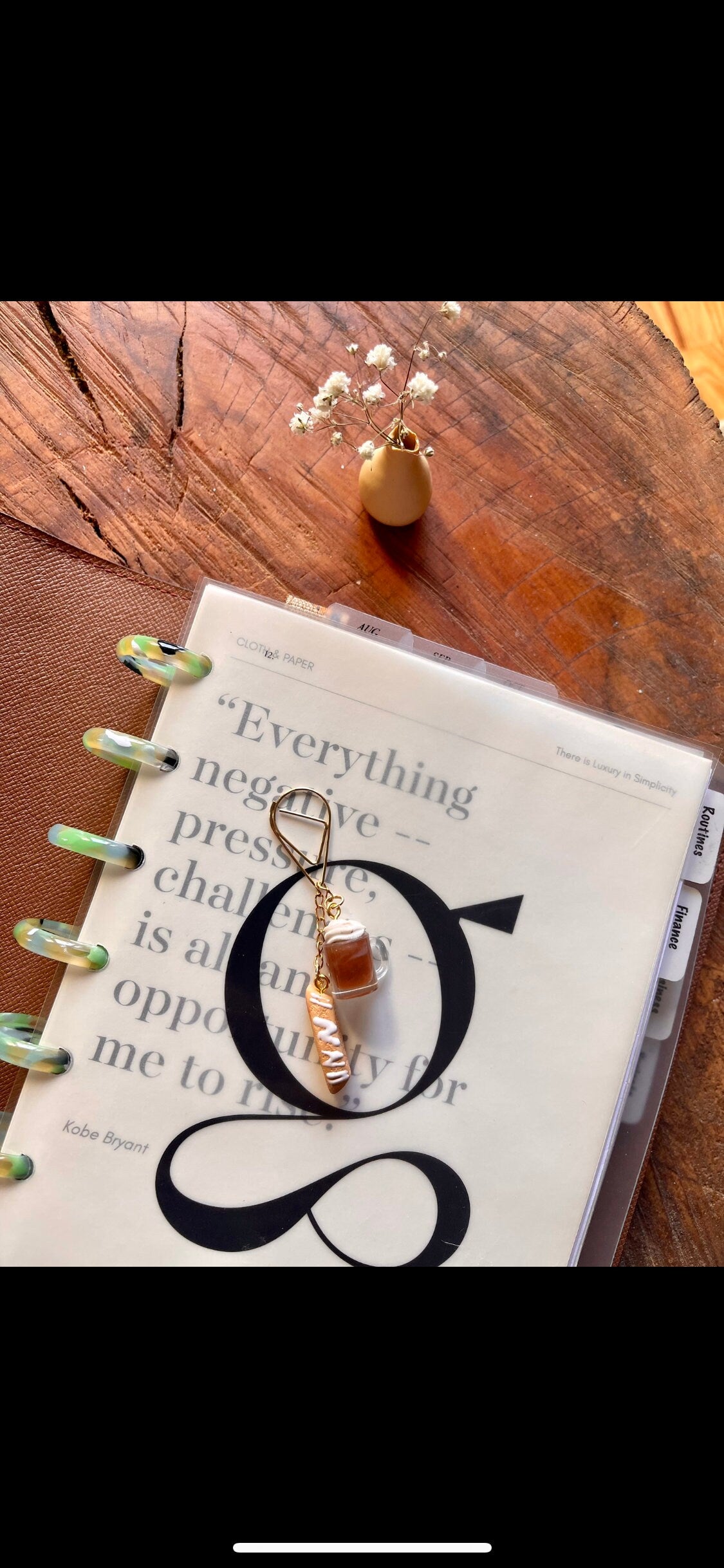 Snickerdoodle Scented Cannoli Planner Charm