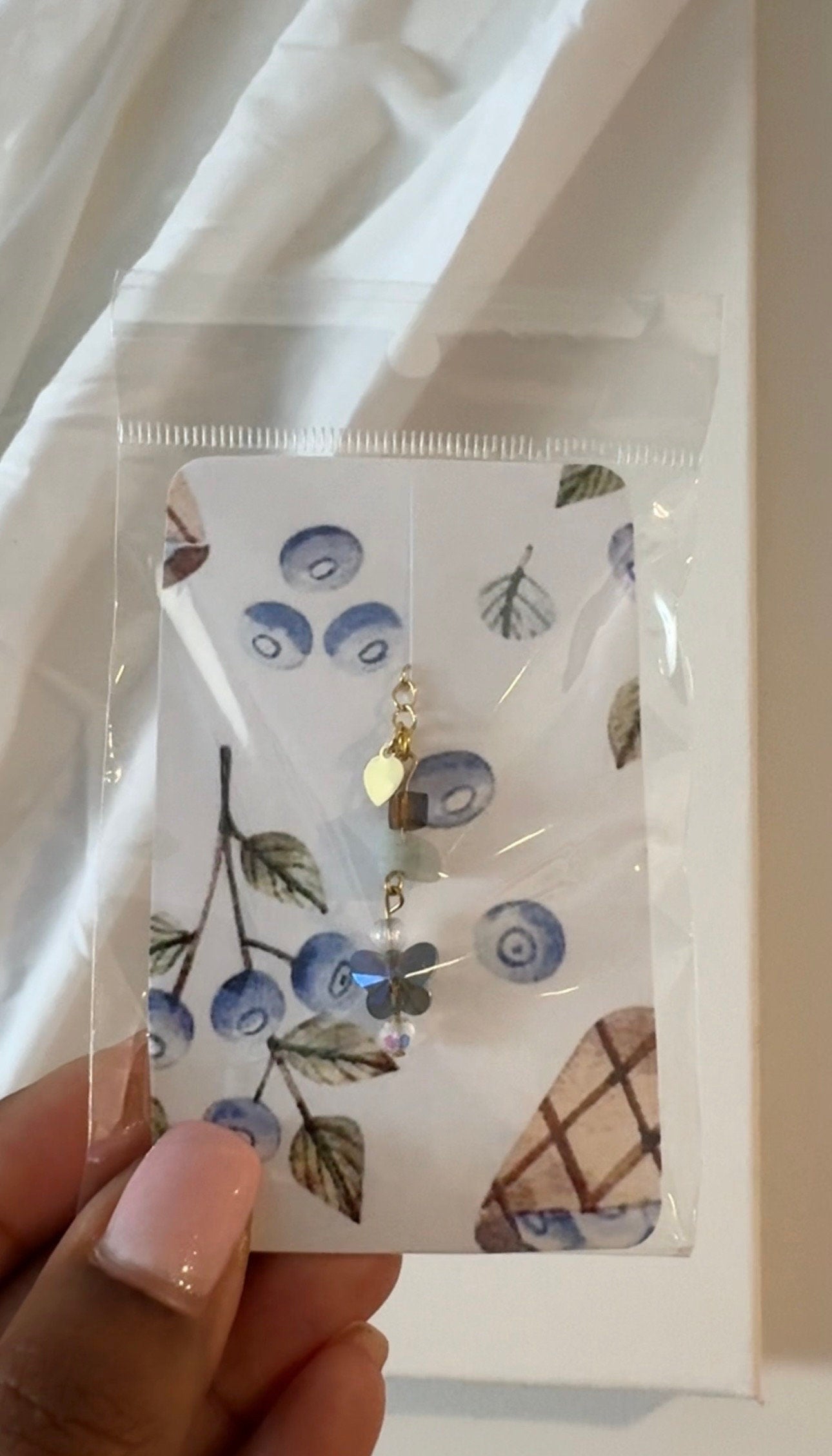 Mixed Color Butterfly Cascade Cup Charm