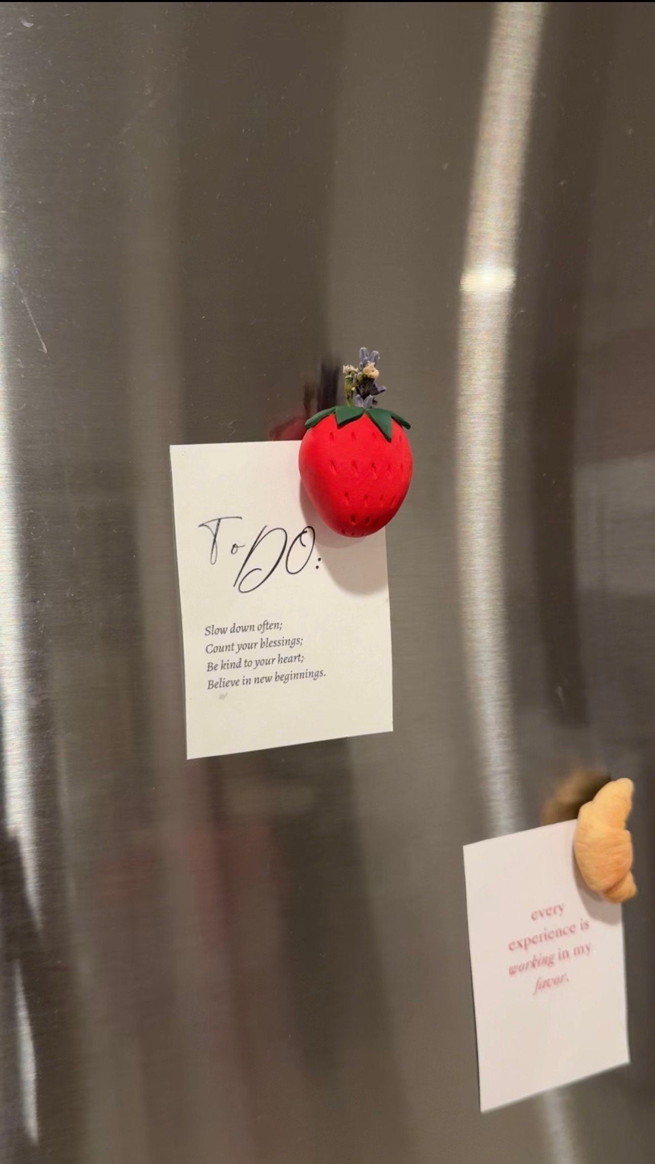 Strawberry Vase Fridge Magnet