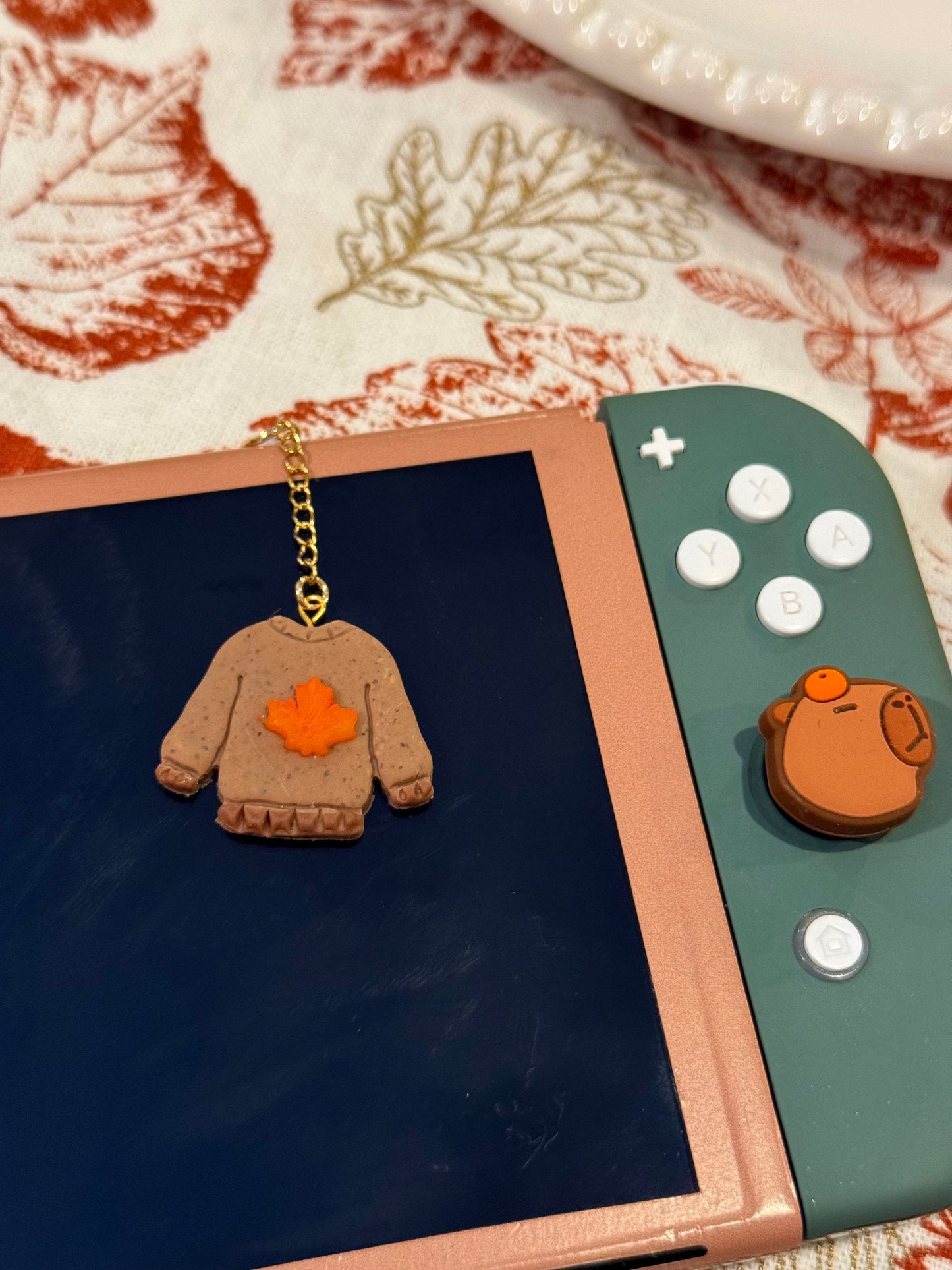 Maple Leaf Cozy Sweater Switch Charm